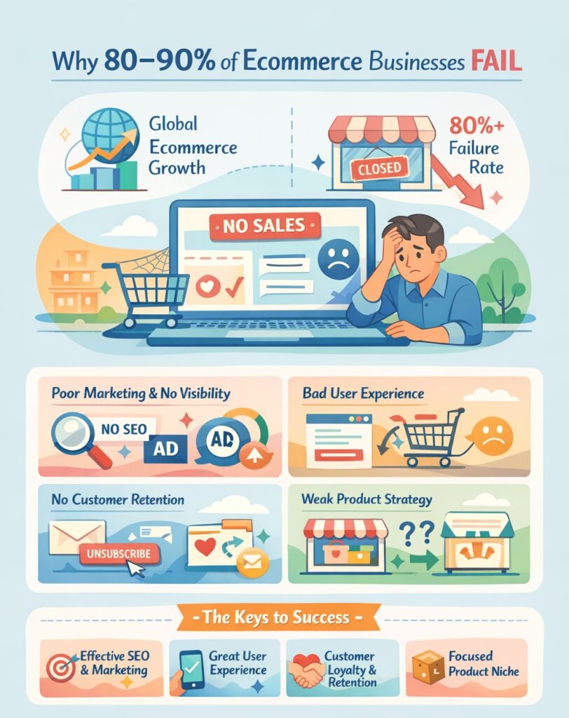why ecommerce businesses fail