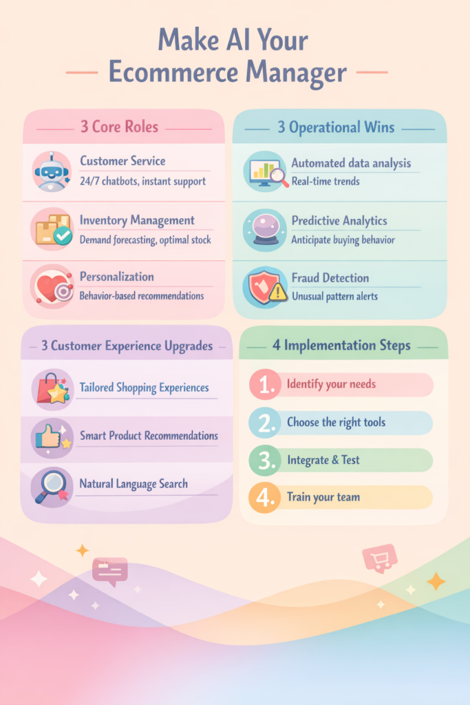 Unlocking E-commerce Success: How to Make AI Your Ultimate Manager ecommerce manager